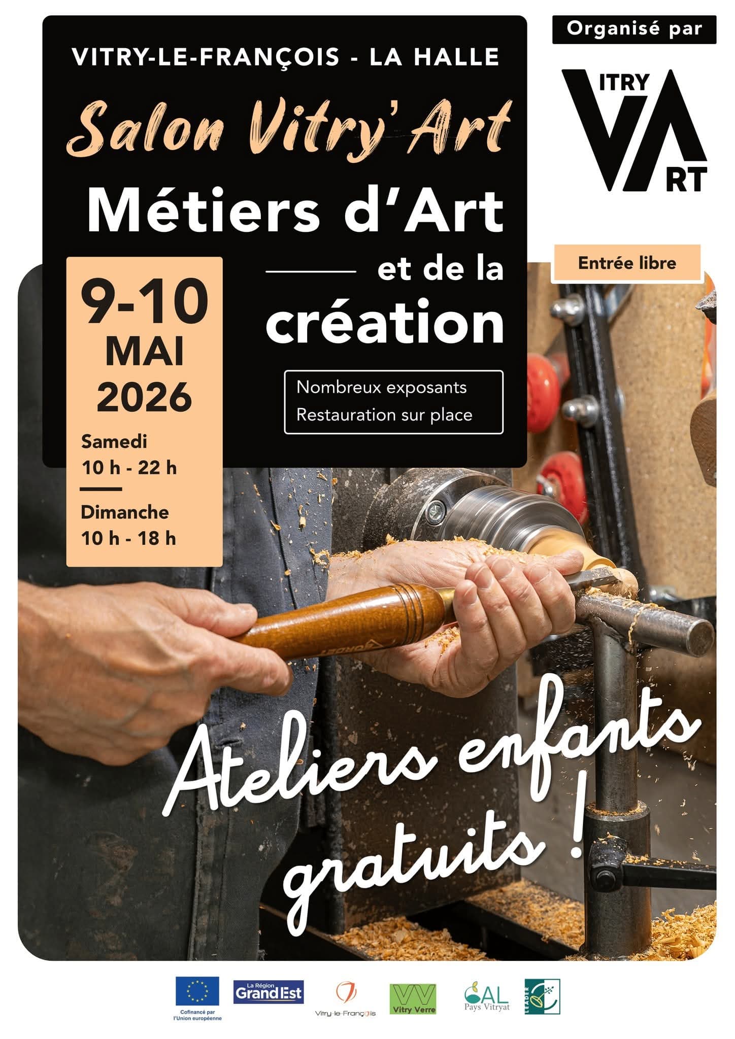 Image de couverture pour l'actualité :Ma participation au Salon VITRY'ART le 9 mai 2026 à Vitry Le François